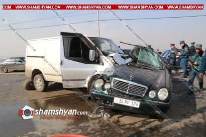 Բացառիկ տեսանյութ՝ Երևանում ինչպես է տեղի ունեցել ողբերգական ավտովթարը, երբ Mercedes-ը, կորցնելով կառավարումը, բախվում է Ford Transit-ին