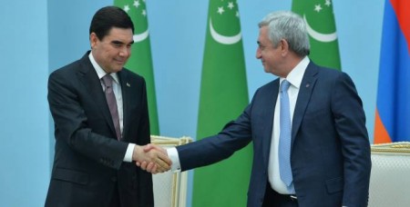 Նախագահ Սերժ Սարգսյանը շնորհավորական ուղերձ է հղել Թուրքմենստանի նախագահին