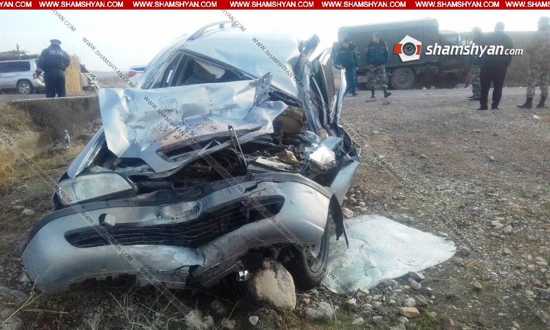 Խոշոր ավտովթար Արարատի մարզում. Opel-ը բախվել է ՀՀ ՊՆ ЗИЛ 131-ին. կան վիրավորներ