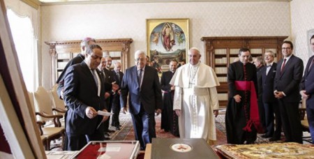 Պաղեստինի նախագահը Վատիկանում հանդիպել է Հռոմի պապի հետ
