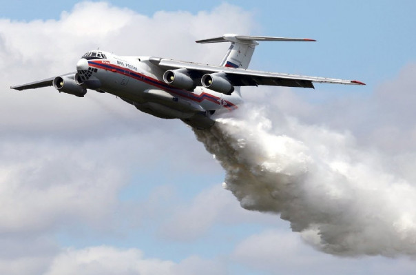Հայաստան ժամանած ռուսական «ԻԼ-76» հրդեհաշիջող ինքնաթիռն առաջին թռիչքն է իրականացրել. 2 ջրալցում է պլանավորվում

