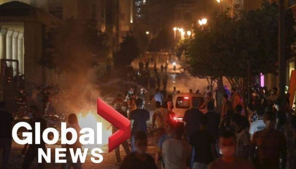Բեյրութում գիշերը բախում է տեղի ունեցել ոստիկանների և հակաիշխանական ցուցարարների միջև