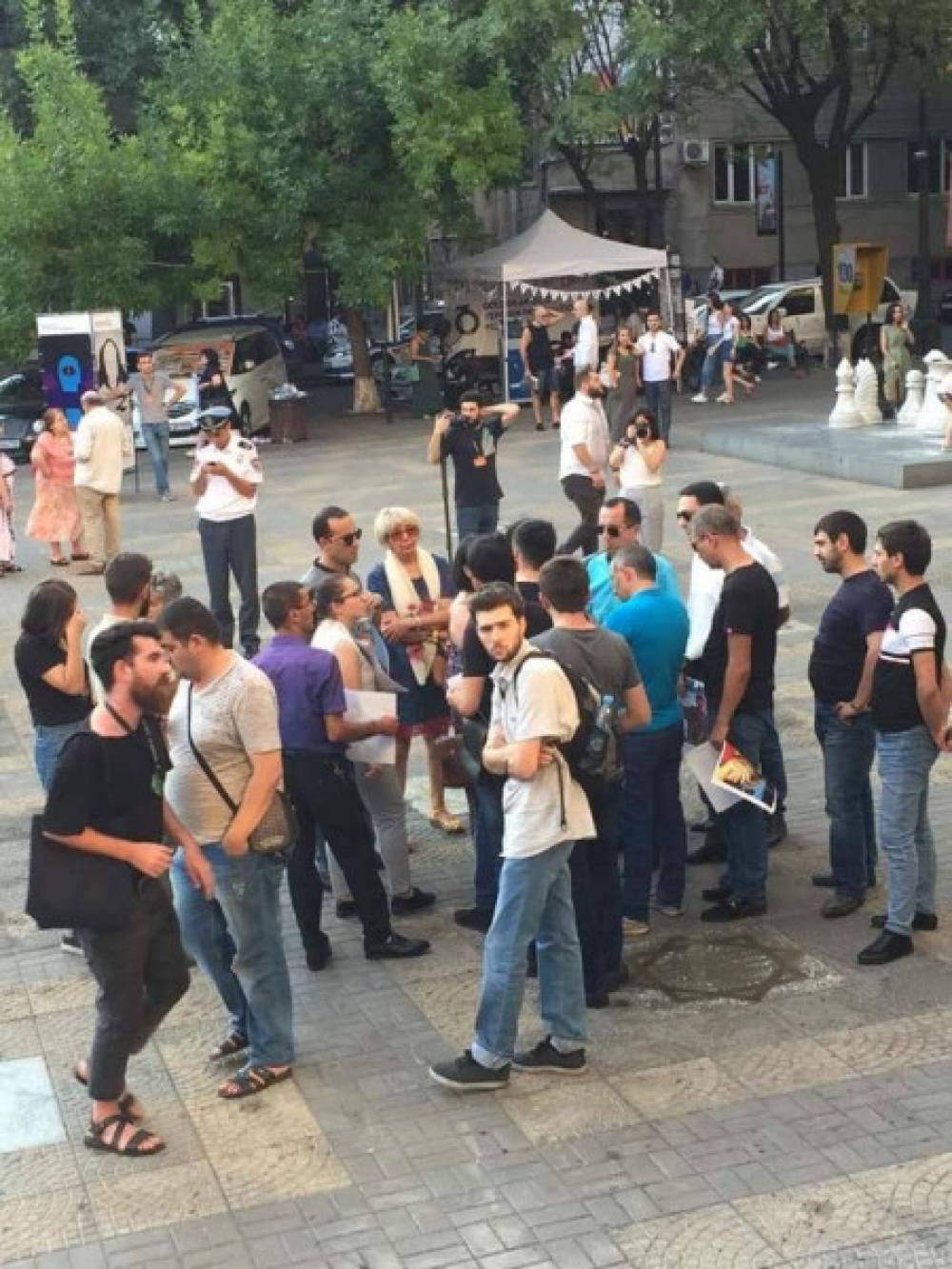 Հայաստանում ցուցադրվել է Ադրբեջանում նկարահանված ֆիլմ. մի խումբ երիտասարդներ բողոքի ակցիա են իրականացրել