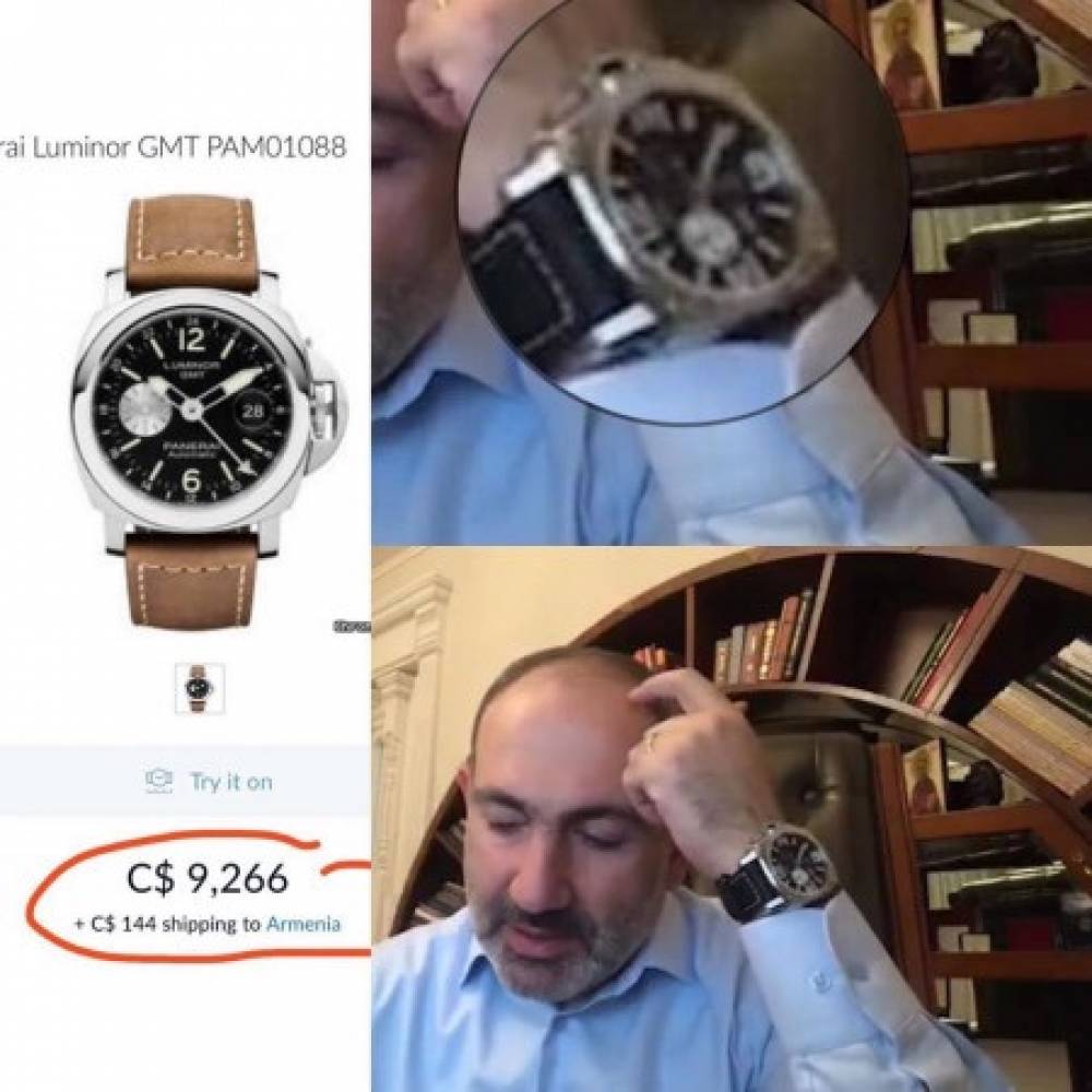 Վարչապետը ցուցադրել է 9000 $ արժողությամբ նոր ժամացույցը (լուսանկար)