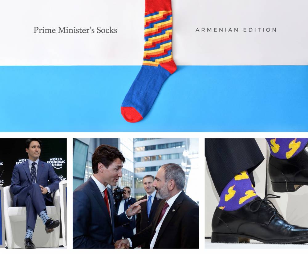 Կանադայի վարչապետը Հայաստանի դրոշի գույներով  գուլպաներ  կհագնի (լուսանկարներ)