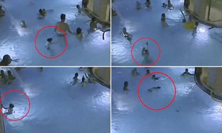 Շոկային տեսանյութ.երեխան խեղդվում է մարդաշատ լողավազանում (տեսանյութ)