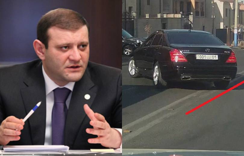 Տարոն Մարգարյանի ծառայողական մեքենան 2 րոպեում 2 խախտում է անում. Armtimes.com (տեսանյութ)