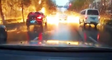 Չինաստանում «հրե անձրև» է տեղացել (տեսանյութ)