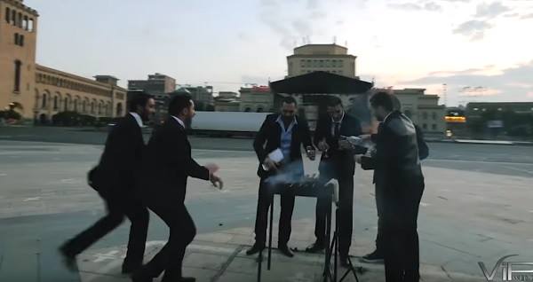 Խորոված Հանրապետության հրապարակի կենտրոնում (տեսանյութ)