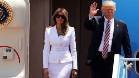 Մելանյա Թրամփը հրաժարվել է բռնել ամուսնու ձեռքը. (տեսանյութ)