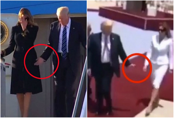 ԱՄՆ առաջին տիկինը թույլ չի տալիս Թրամփին բռնել իր ձեռքը (տեսանյութեր)