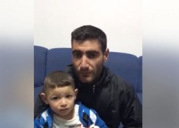 Մանկապարտեզում պատանդ պահվող երեխայի հոր տեսաուղերձը