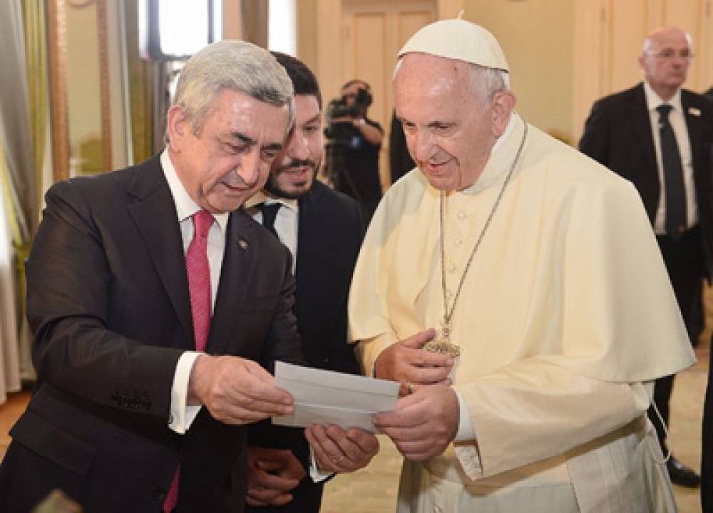 Հռոմի պապն ու Սերժ Սարգսյանն այսօր կհանդիպեն