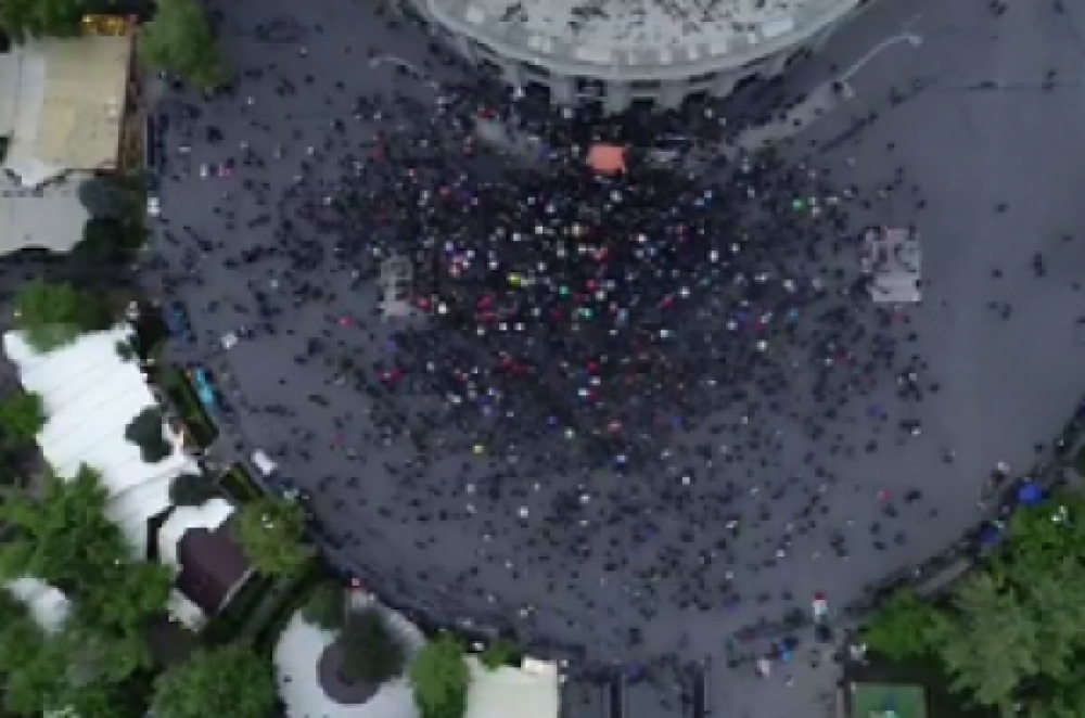 Հանրահավաքը՝ թռչնի թռիչքի բարձրությունից (տեսանյութ)