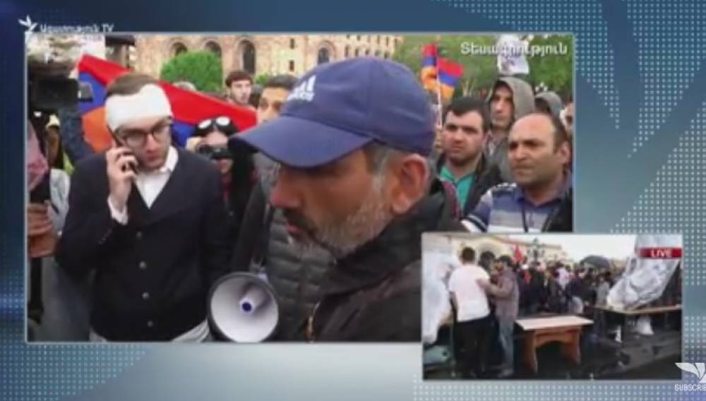 Չնայած անձրևին ցուցարարները շարունակում են բողոքի գործողությունները.ուղիղ միացում