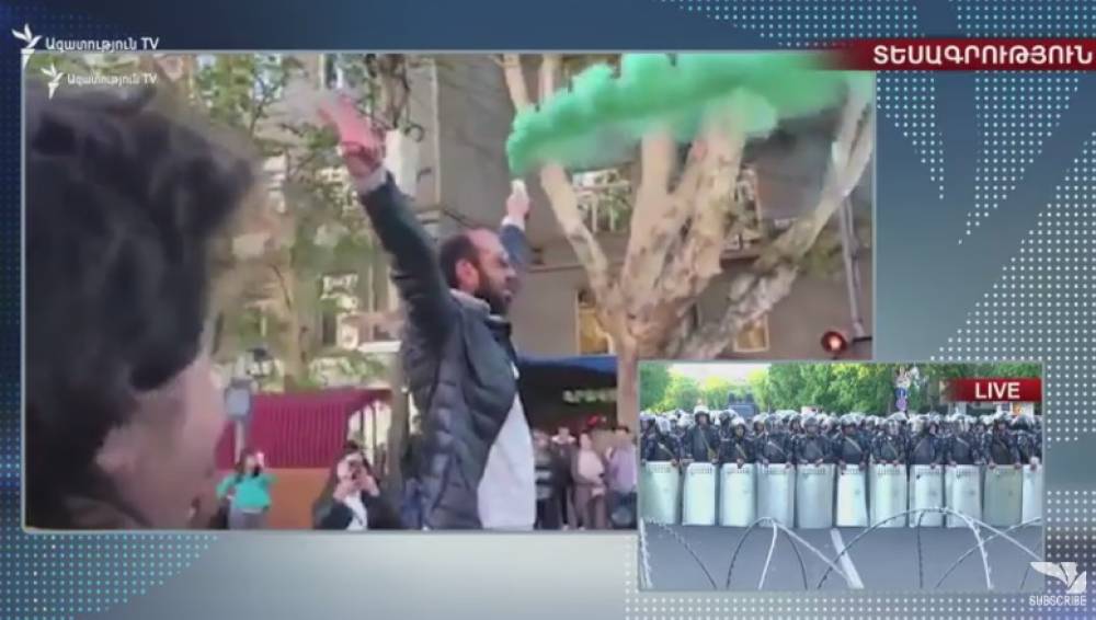 Լարված իրավիճակ Երևանի կենտրոնում.ուղիղ միացում