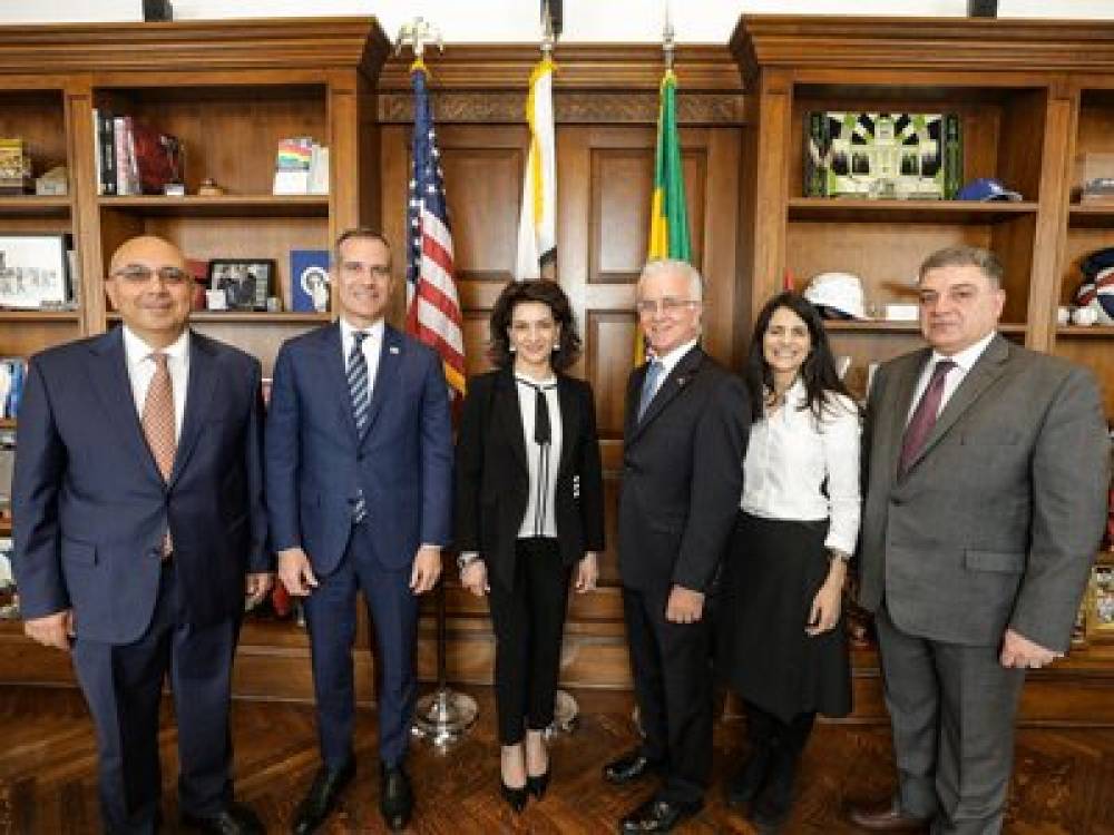 Աննա Հակոբյանն ու Լոս Անջելեսի քաղաքապետ Էրիկ Գարսետին քննարկել են համագործակցության հարցեր