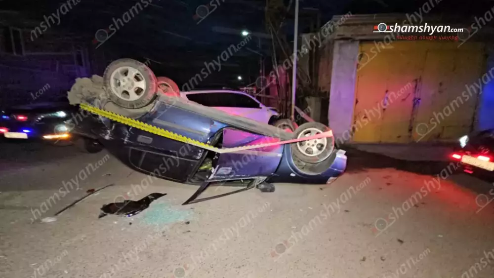 Խոշոր ավտովթար Կոտայքի մարզում․ Գեղաշեն գյուղում բախվել են Toyota RAV4-ը և Opel Astra-ն․ վերջինը գլխիվայր շրջվել է