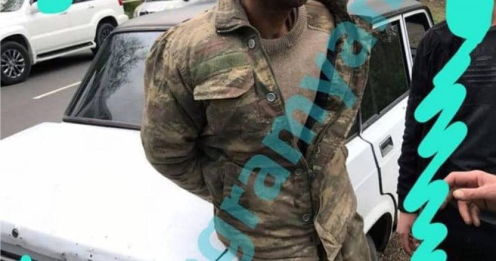 Կապանում քաղաքացիների կողմից վնասազերծված ադրբեջանցին. առաջին կադրը (Photo)