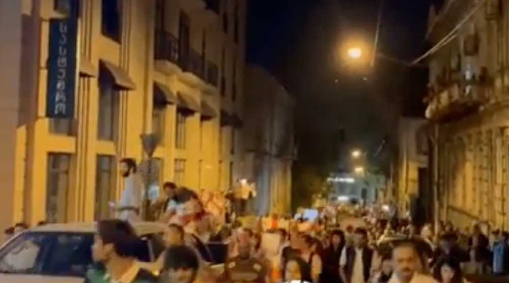 Թբիլիսիում բողոքի ցույցեր են․ երթևեկությունը կաթվածահար է (տեսանյութ)