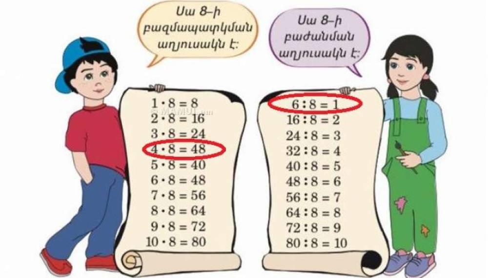 2-րդ դասարանի մաթեմաթիկայի դասագրքի հեղինակը՝ սխալների մասին․  ArmLur.am