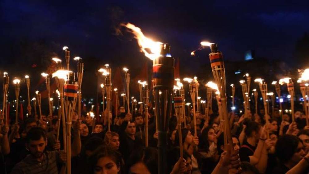 LIVE. Ջահերով երթ՝ նվիրված Հայոց ցեղասպանության 1,5 միլիոնից ավելի զոհերի հիշատակին