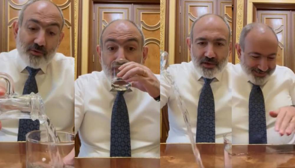 Փաշինյանը ջուրը լցրեց սեղանին և սկսեց լղոզել այն (տեսանյութ)