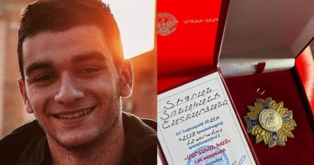 Հուլիսի 28-ին Տիգրան Շահբարյանն արժանացավ Արցախի Հանրապետության «Մարտական խաչ» առաջին աստիճան շքանշանի... հետմահու (Video)
