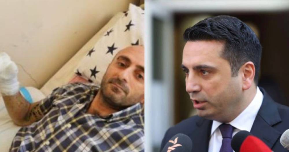 Հունիսի 12-ին ձեռքը վնասած քաղաքացու հանդեպ մեղադրանք է առաջադրվել Ալեն Սիմոնյանին սպառնալու հարցով. փաստաբան