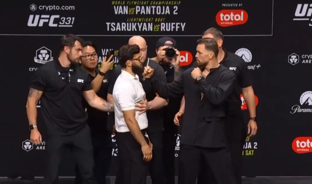 Լարվածություն UFC 331-ից առաջ․ Դանա Ուայթը ստիպված է եղել միջամտել Ծառուկյանի և Ռուֆիի հայացքների մենամարտին