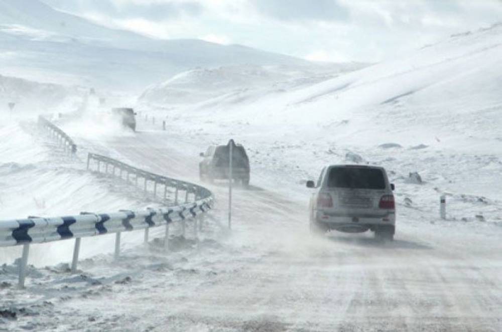 Սևանի թերակղզուց մինչև Ծովագյուղ ճանապարհահատվածում բուք է