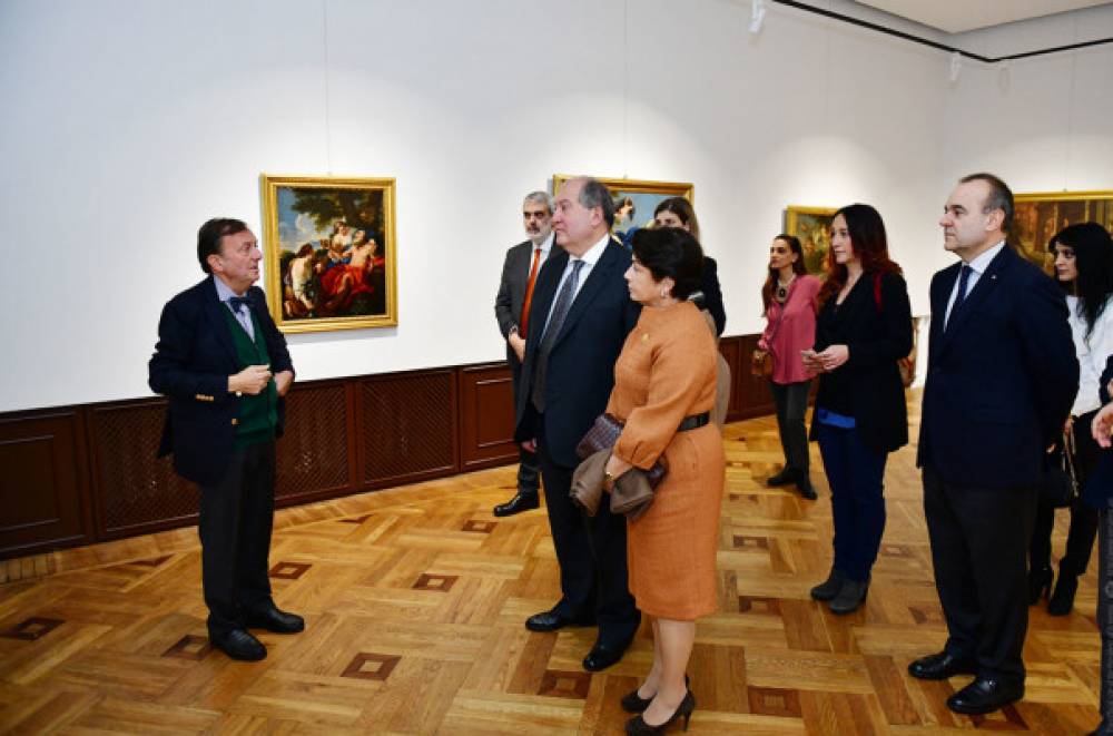 Արմեն Սարգսյանն այցելել է «Բեռնինիի դպրոց. Հռոմեական բարոկկո» ցուցահանդես