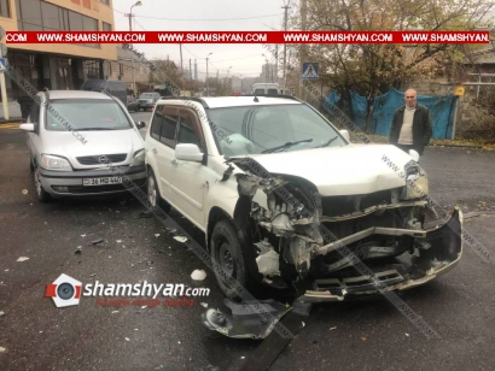 Ավտովթար-վրաերթ Երևանում. բախվել են Opel-ն ու Nissan-ը, Nissan-ն էլ վրաերթի է ենթարկել հետիոտնին. կան վիրավորներ