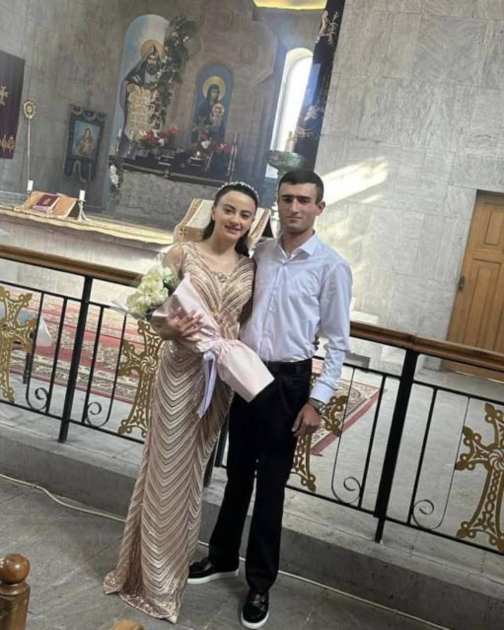 Ամուսնացրել ենք արցախցի զույգի. հարսը Վաղուհաս գյուղից է, փեսան՝ Ճարտար քաղաքից. Թովմասյան