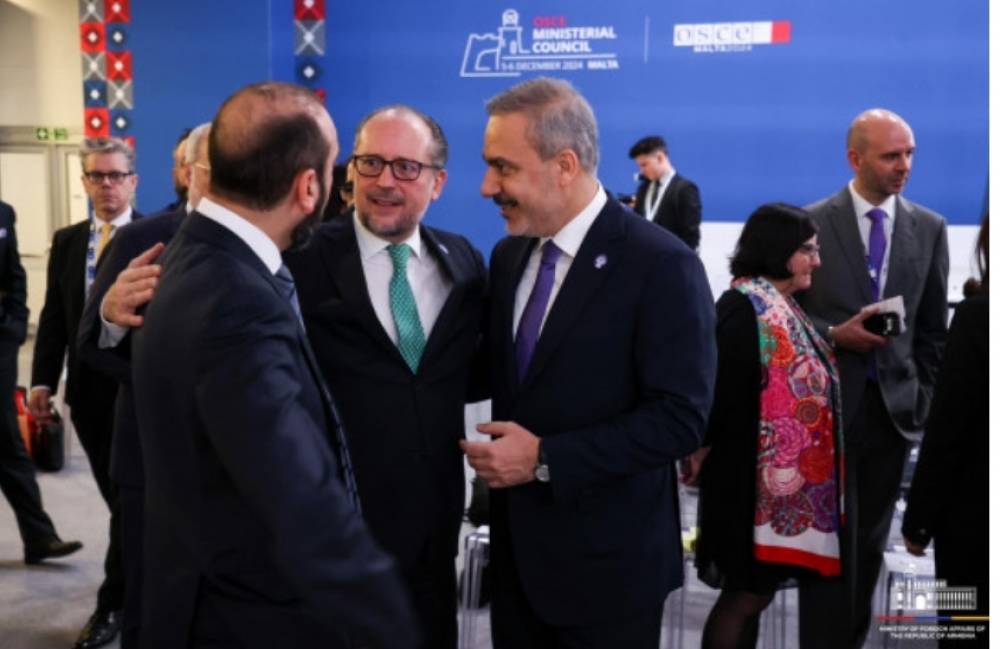 Արարատ Միրզոյանը զրույց է ունեցել Թուրքիայի ԱԳ նախարարի հետ
