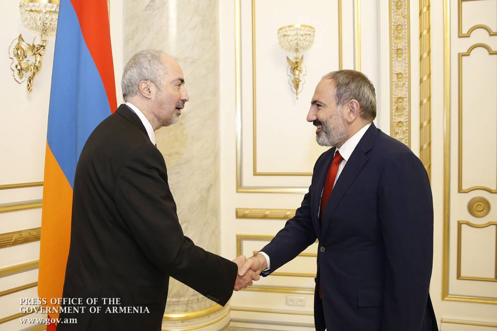 Նիկոլ Փաշինյանն ընդունել է ԱՄՀ հայաստանյան առաքելության ղեկավար Հոսեյն Սամիեիին