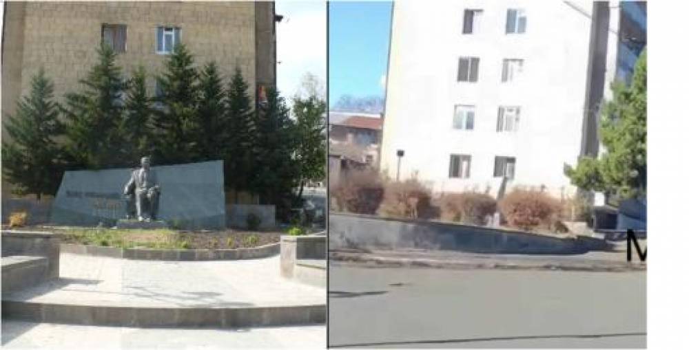 Բռնազավթված Արցախում Ադրբեջանը այս անգամ թիրախավորել է Ալեք Մանուկյանի արձանը