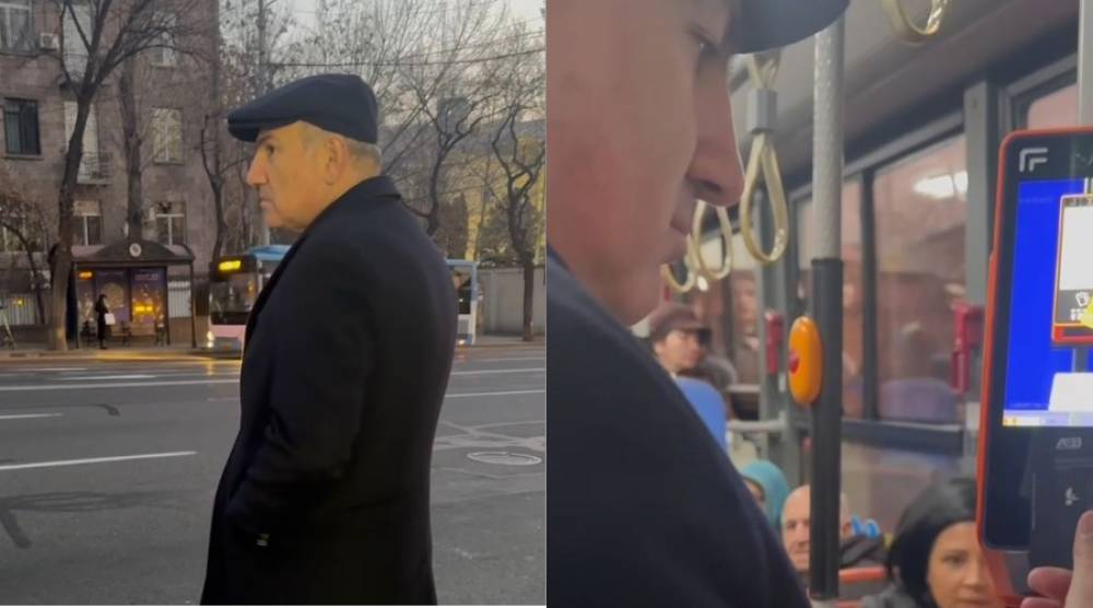 Փաշինյանը ավտոբուսով է գնացել աշխատանքի (տեսանյութ)