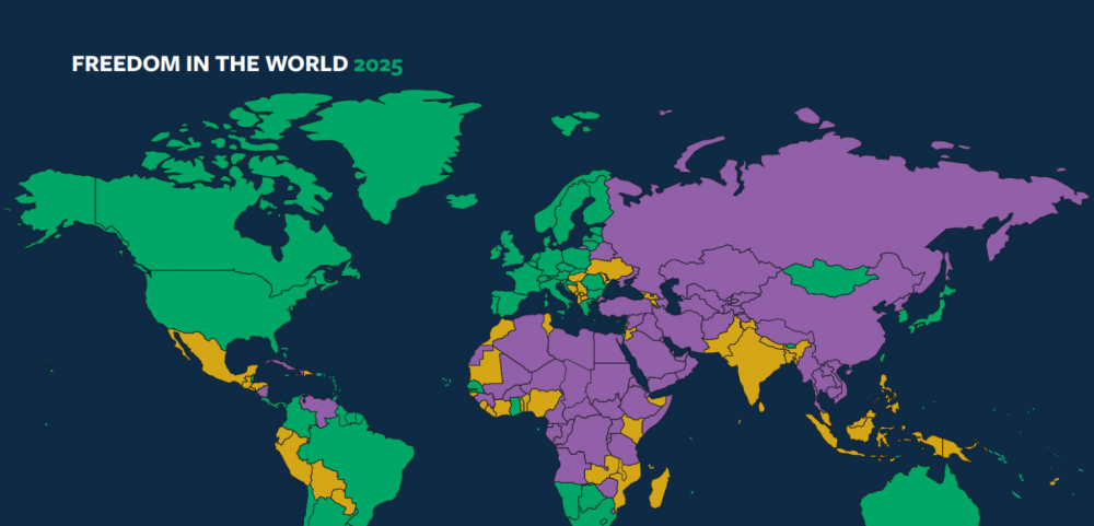 Հայաստանը մասամբ ազատ երկրների շարքում է. Freedom House-ը հրապարակել է «Ազատությունն աշխարհում 2025» զեկույցը