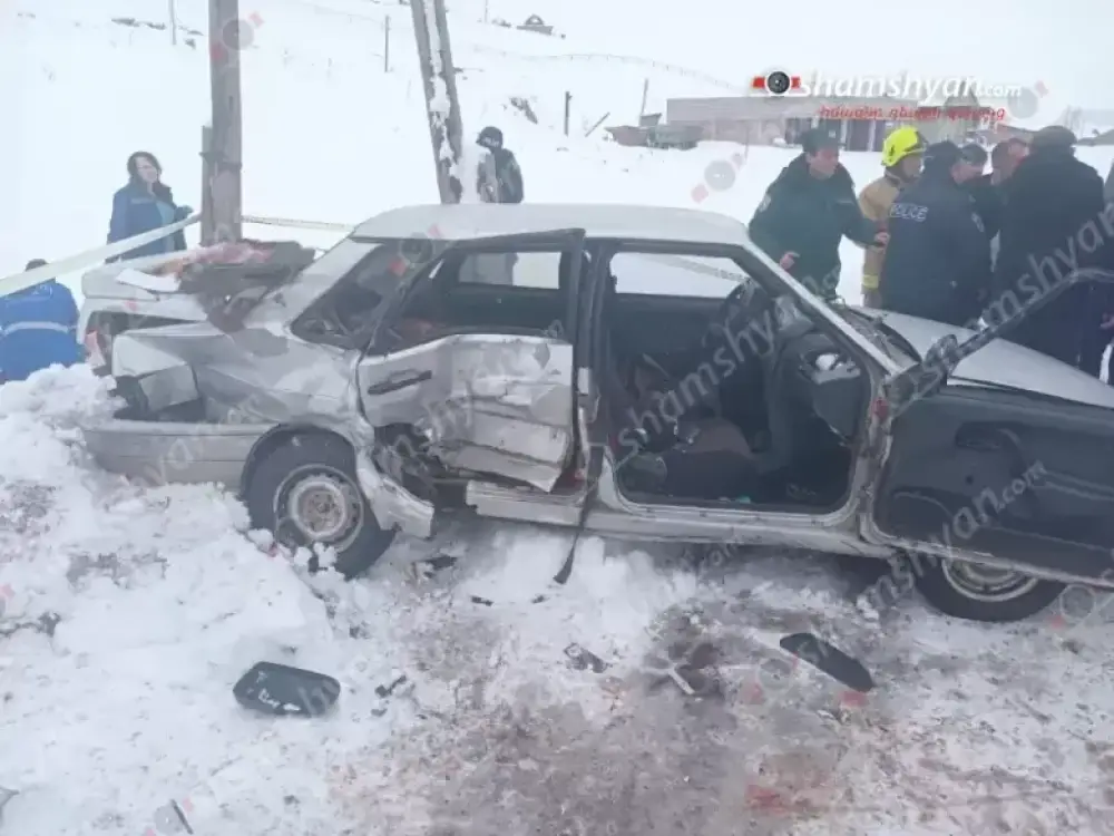 Ալագյազ-Ջամշլու ճանապարհին բախվել են «Ford Transit»-ն ու «ՎԱԶ 21015»-ը. կա 1 զոհ, 1 վիրավոր