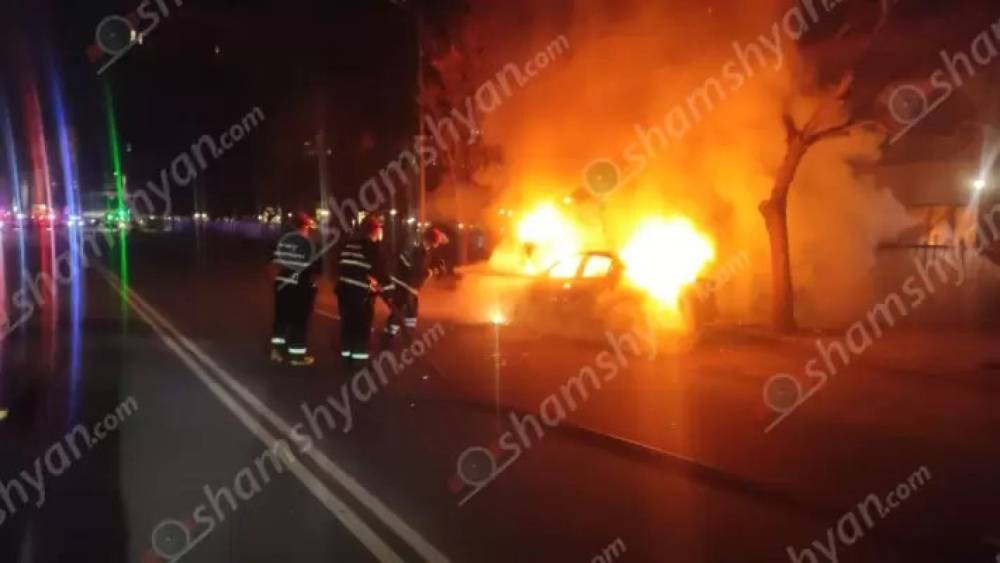 Զաքյան փողոցում հրդեհ է բռնկվել «Opel»-ում