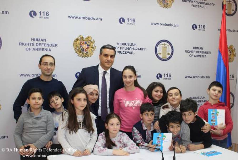 ՀՀ մարդու իրավունքների պաշտպանի մոտ կայացել է երեխաների մասնակցությամբ քննարկում