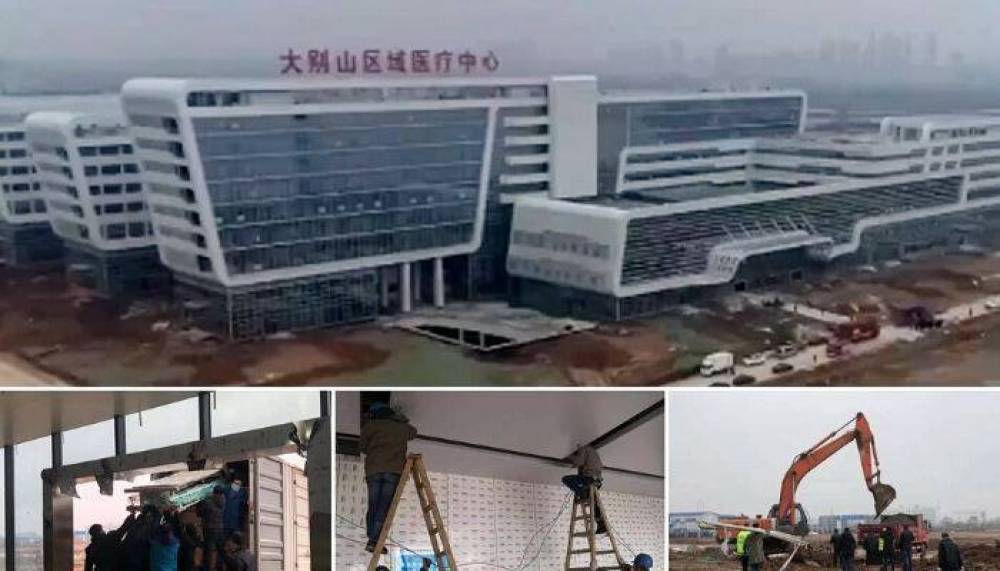 Չինաստանում կորոնավիրուսով վարակվածների համար 2 օրում կառուցված հիվանդանոցը բացվել է(տեսանյութ)