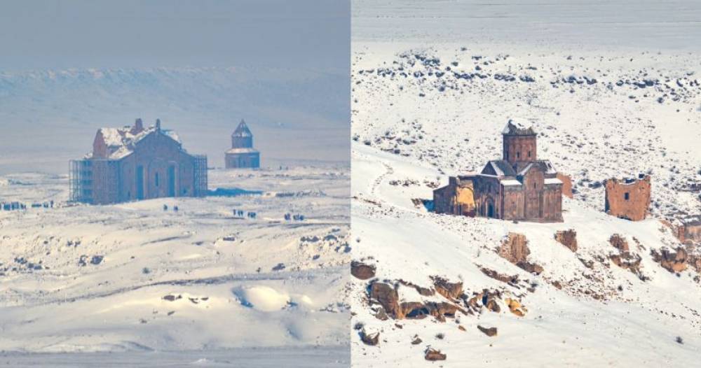 Անիի ձմեռային հրաշքը՝ նկարված ՀՀ տարածքի (Photo)