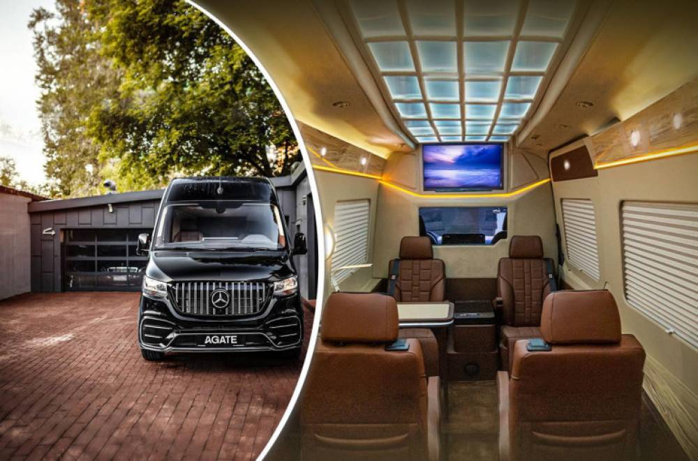 «Պալատ անիվների վրա». սովորական Mercedes-Benz Sprinter-ը ճոխ հարդարման շնորհիվ դարձել է VIP փոխադրամիջոց