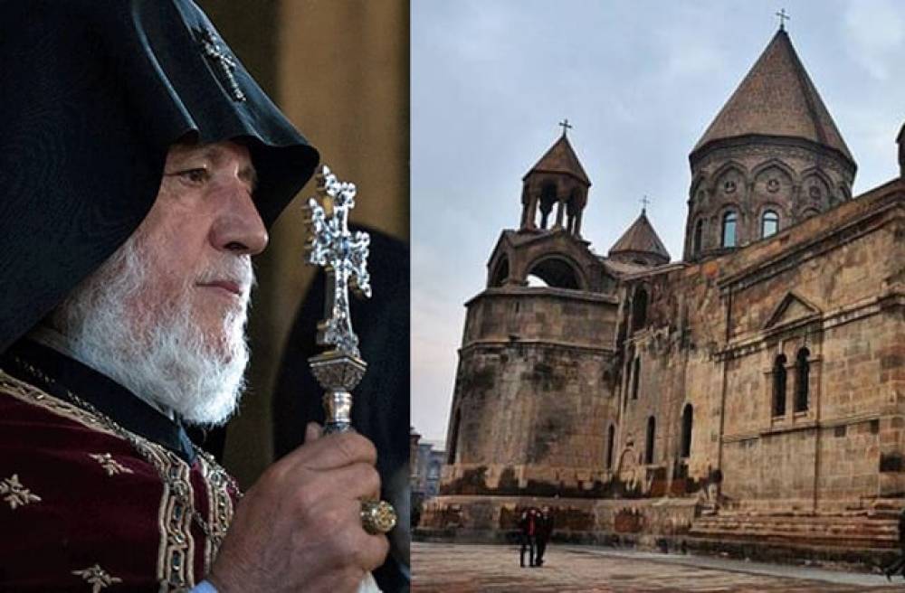 Ակցիա Մայր Աթոռի դիմաց՝ ի աջակցություն Հայ Առաքելական եկեղեցու
