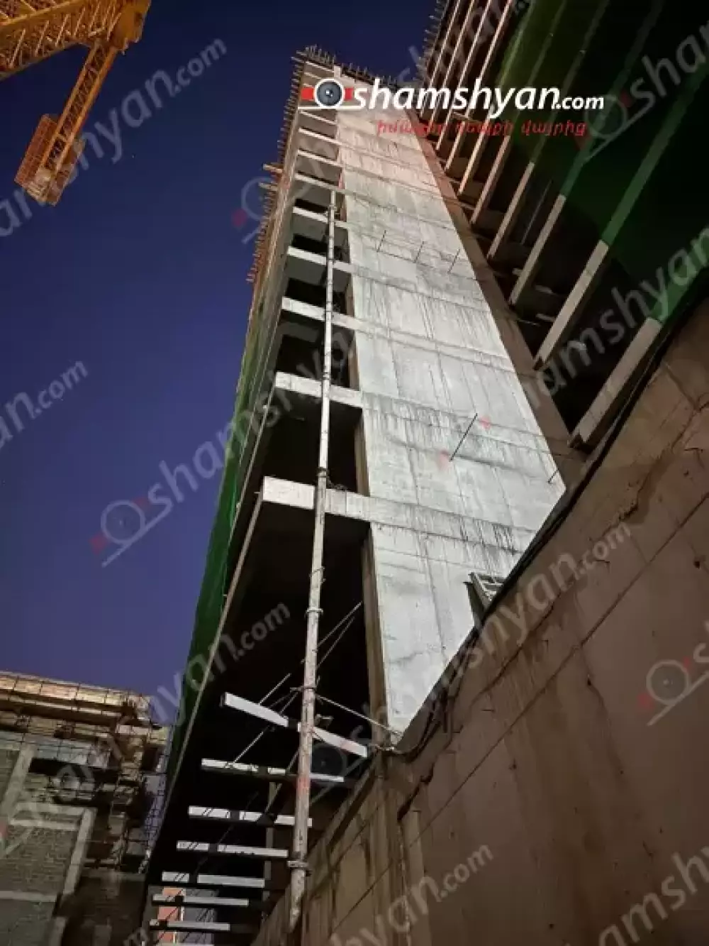 Երևանում ՌԴ քաղաքացին ընկել է նորակառույց շենքից ու մահացել
