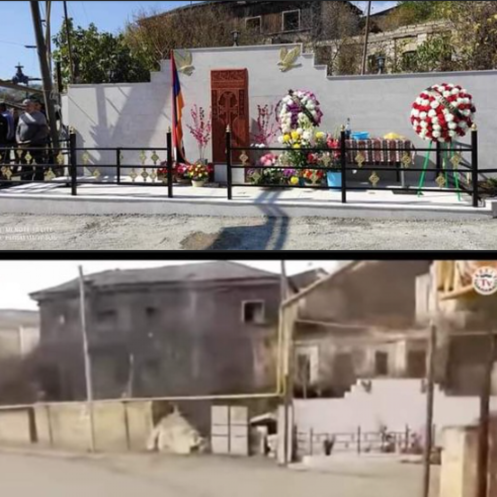 Ադրբեջանը պատերազմում է խաչքարերի դեմ․ այս անգամ ավերել են Մարտակերտում գտնվող խաչքարը