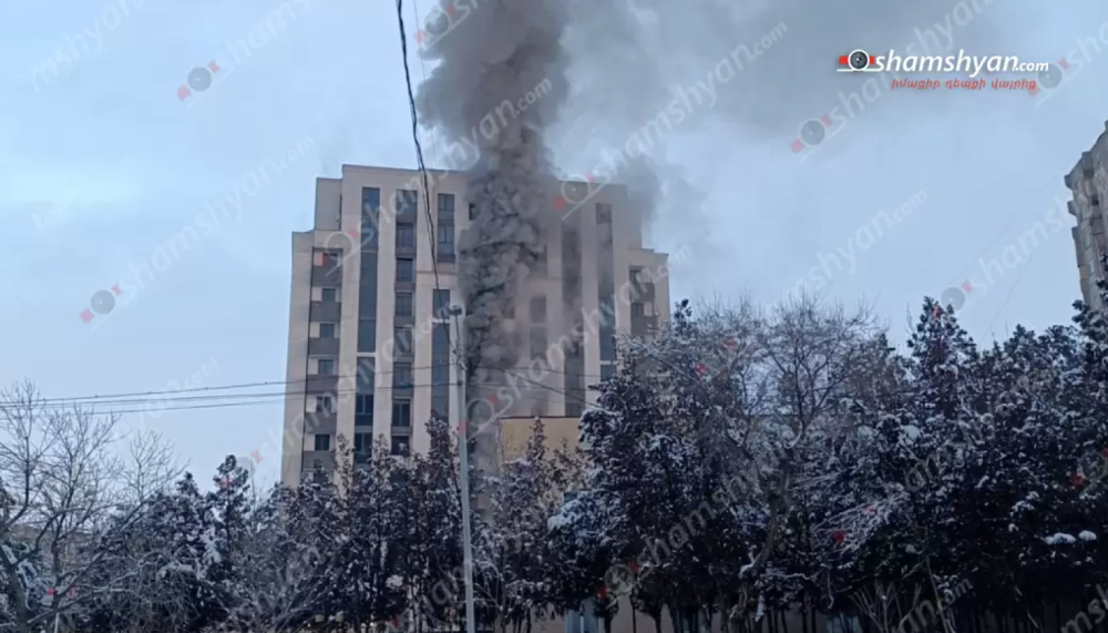 Հրդեհ՝ Աբովյանում նոր կառուցվող էլիտար շենքում. կրակն ու ծուխը տեսանելի էին մի քանի հարյուր մետրից
