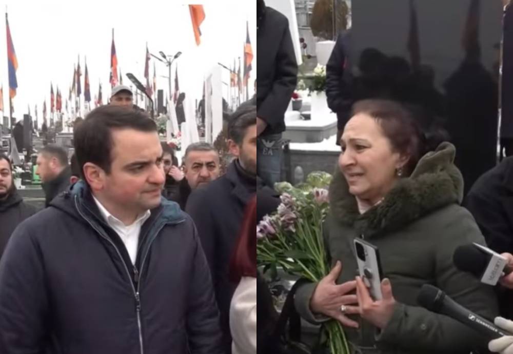 Հուզված կինը «Եռաբլուր»-ում դիմեց Նարեկ Կարապետյանին. «Խնդրում ենք, կանգնեցրեք այս ընթացքը, մենք ձեր կողքին ենք»